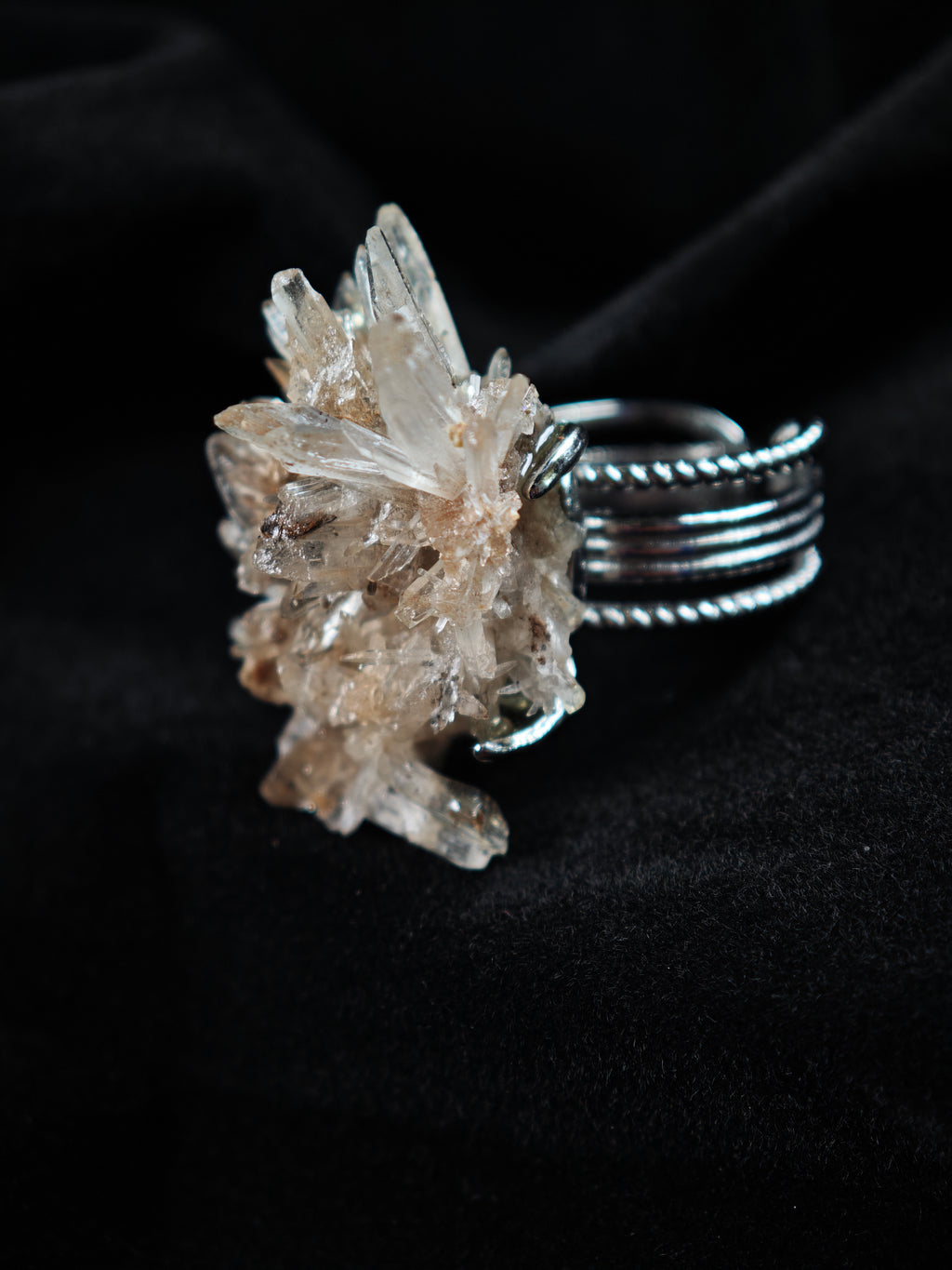 Creedite Adjustable Ring - Natural Mineral - Solo Collection -008