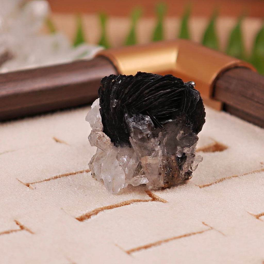 Raw specular Adjustable Ring – Natural Mineral Stone Ring, Handmade One of a Kind Jewelry-009