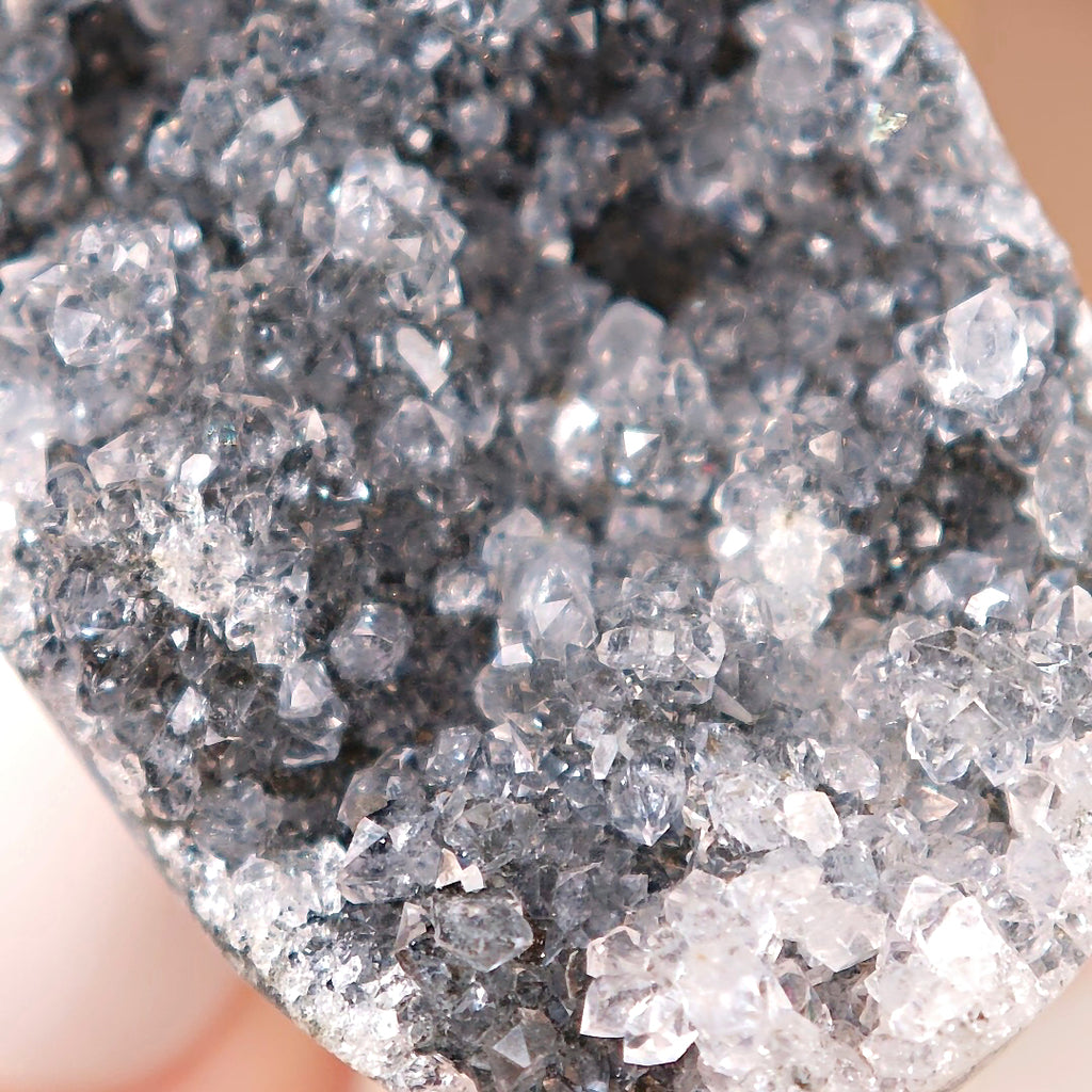 Raw Druzy Quartz Adjustable Ring – Natural Mineral Stone Ring, Handmade One of a Kind Jewelry-061